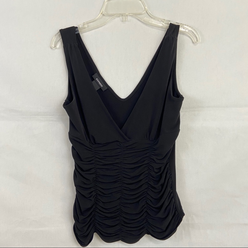Express Ribbed Stretchy Black Tank Top Size Small